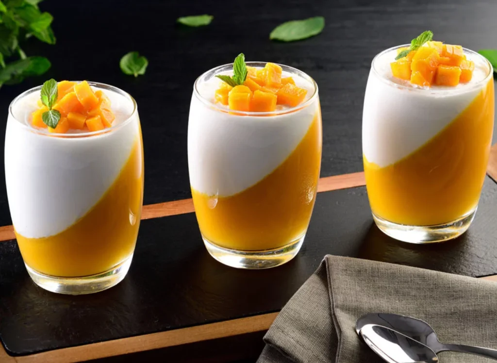 mango con yogurt